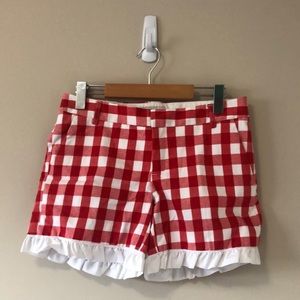 Zara Gingham and Ruffle Shorts